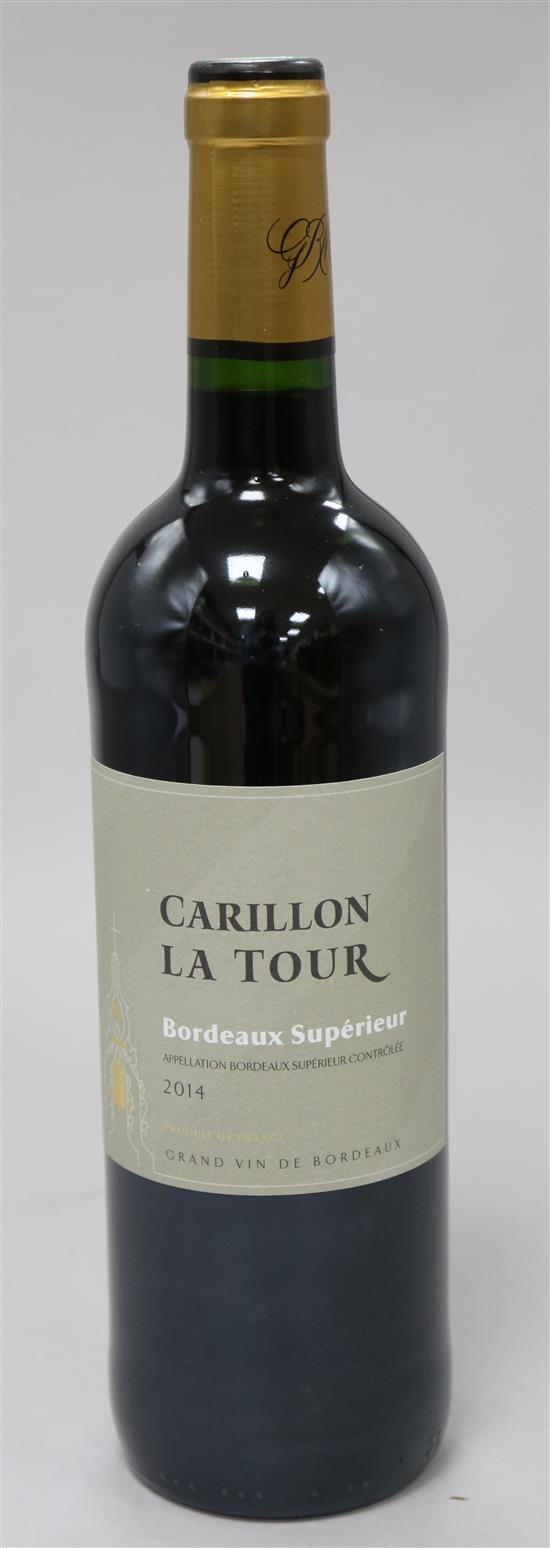 Five bottles of Carillon La Tour Bordeaux, 2014